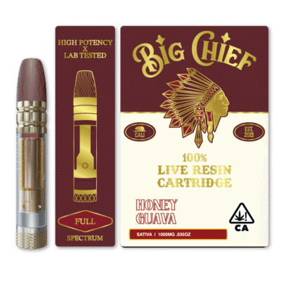 Big Chief Honey Guava Live Resin Cartridge 1g sativa