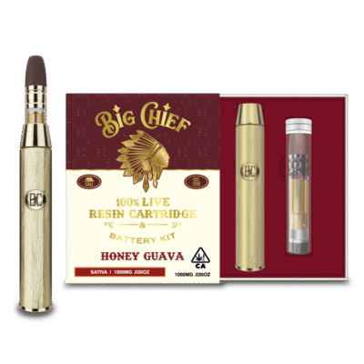 Big Chief Honey Guava Live Resin Cartridge & Battery 1g sativa