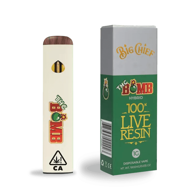 Big Chief THC Bomb Live Resin Disposable 1g hybrid