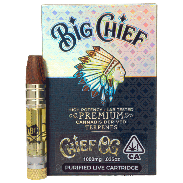 Big Chief Chief OG cartridge, the house pick among big chief strains