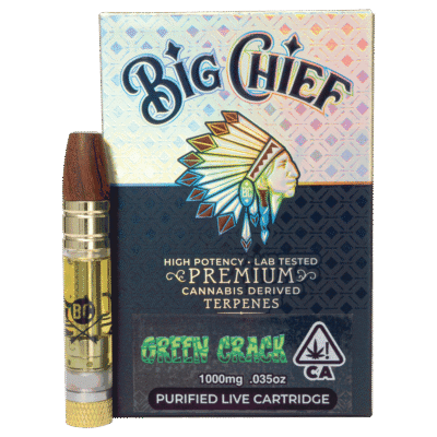 Big Chief Green Crack Cartridge 1g sativa