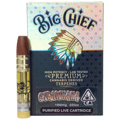 Big Chief Strawnana Cartridge 1g hybrid