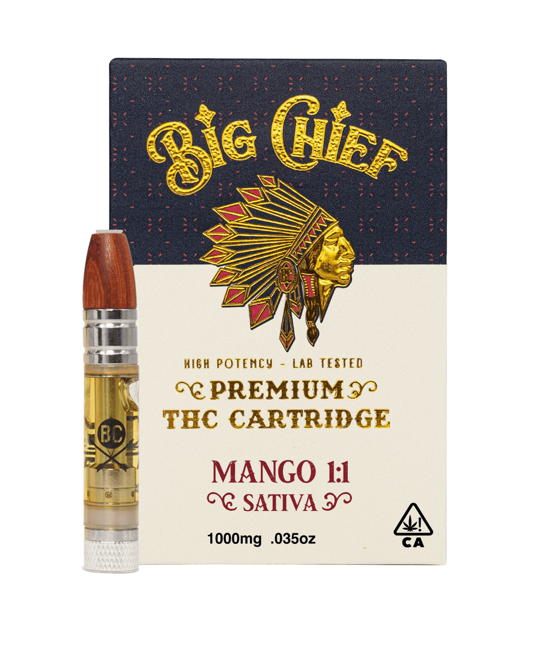 Big Chief Mango 1:1 Cartridge 1g sativa