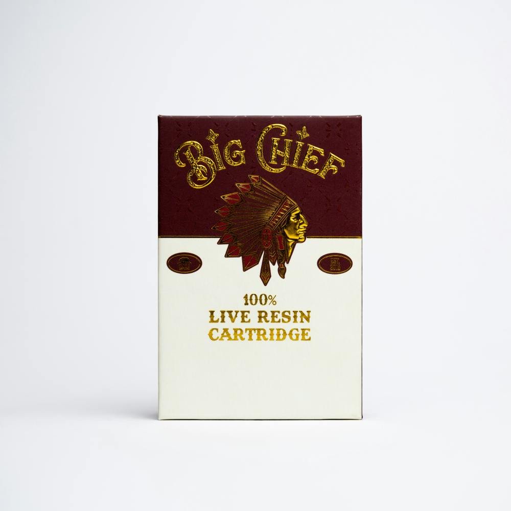 Big Chief Papaya Live Resin Cartridge hybrid