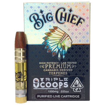 Big Chief Triple Scoops Cartridge 1g hybrid