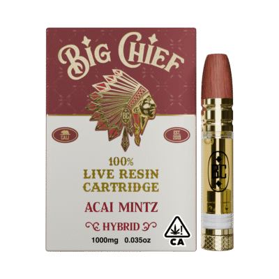 Big Chief Acai Mintz Live Resin Cartridge 1g hybrid