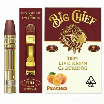 Big Chief Peaches Live Resin Cartridge 1g hybrid