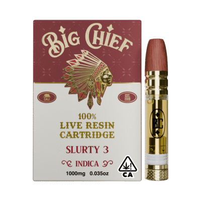Big Chief Slurty 3 Live Resin Cartridge 1g indica