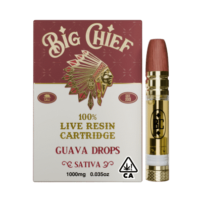 Big Chief Guava Drops Live Resin Cartridge 1g sativa