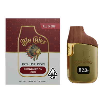Big Chief Strawberry Pie Live Resin Disposable hybrid