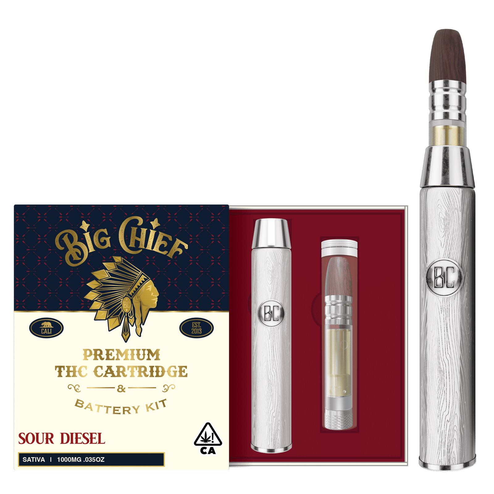 Big Chief Sour Diesel Cartridge & Battery 1g sativa
