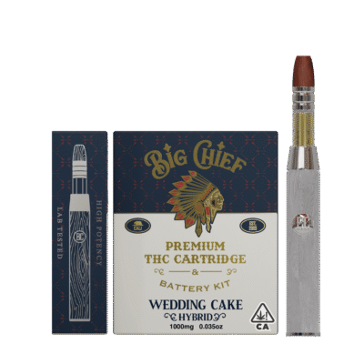 Big Chief Wedding Cake Cartridge & Battery 1g hybrid