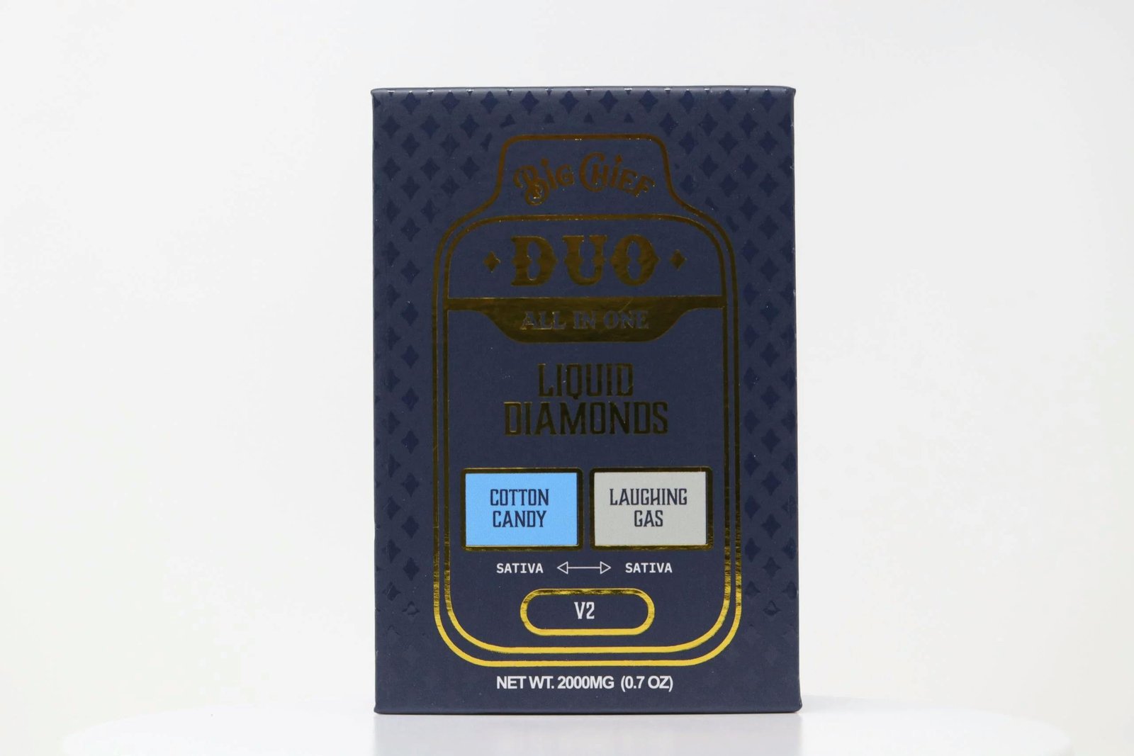 Big Chief Cotton Candy x Laughing Gas Liquid Diamonds Disposable 2g sativa